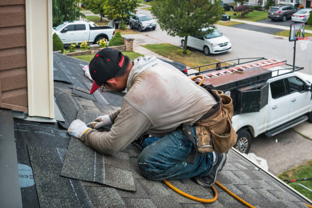 Professional Storm Damage Roof Repair technician working in Mickleton, NJ